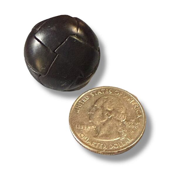 VTG Resin Leather Look Shank Buttons Set of 11 Brown and Black Craft Sewing - Picture 6 of 8